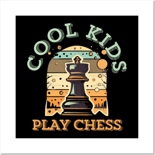 Chess Pieces Vintage checkmate funny Kids Players Posters and Art